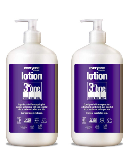 Loción Hidratante Everyone 2x32oz Lavanda y Aloe EWG Loción Hidratante Everyone 2x32oz Lavanda y Aloe EWG