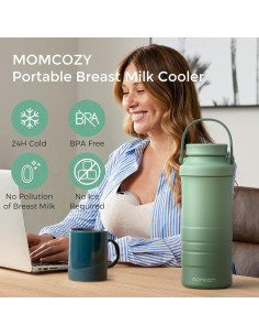 Enfriador de Leche Materna Momcozy 22oz Verde - 24H Frío 2