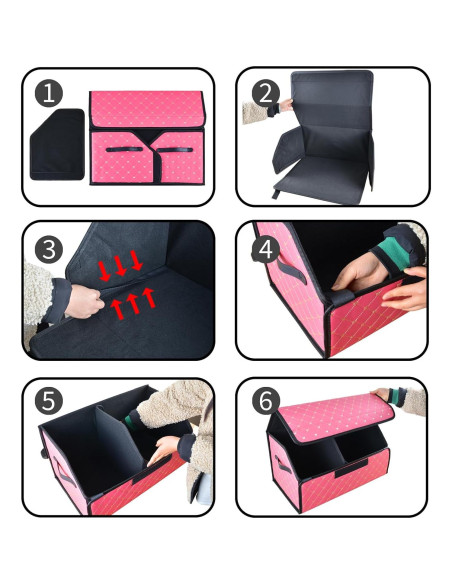 Organizador de Maletero Plegable Sunshine Sky Rosa 44.93 cm Organizador de Maletero Plegable Sunshine Sky Rosa 44.93 cm