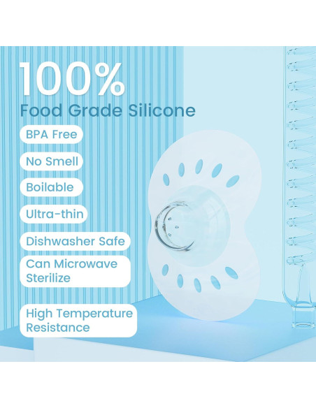 Protectores de pezones para lactancia Silicona 17mm Reutilizables Protectores de pezones para lactancia Silicona 17mm Reutilizables
