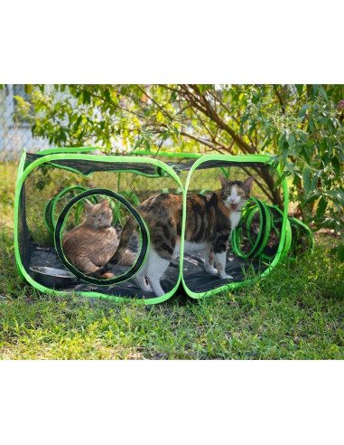 Cercado para Animales Pequeños Heyhome 120x45cm con Túnel