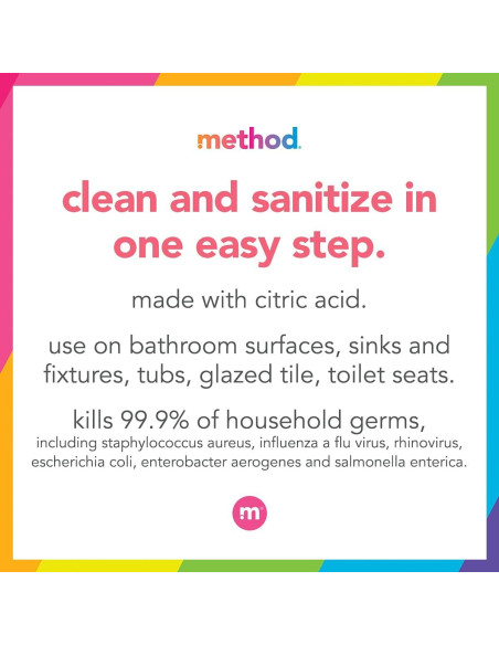 Limpiador Antibacteriano para Baños Method Menta 828 ml Limpiador Antibacteriano para Baños Method Menta 828 ml