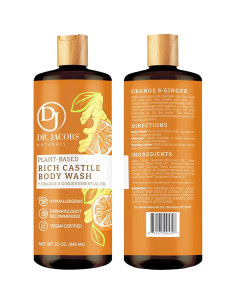 Jabón Corporal Natural Dr. Jacobs Naranja y Jengibre 907g 2