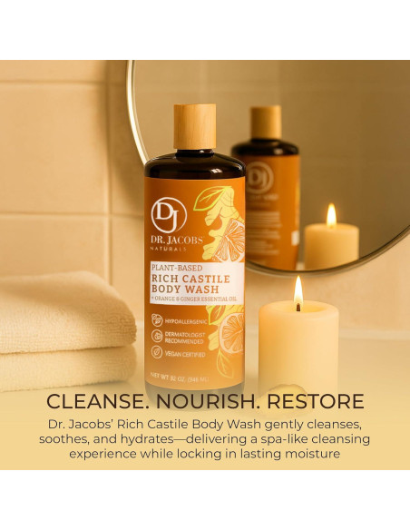 Jabón Corporal Natural Dr. Jacobs Naranja y Jengibre 907g Jabón Corporal Natural Dr. Jacobs Naranja y Jengibre 907g