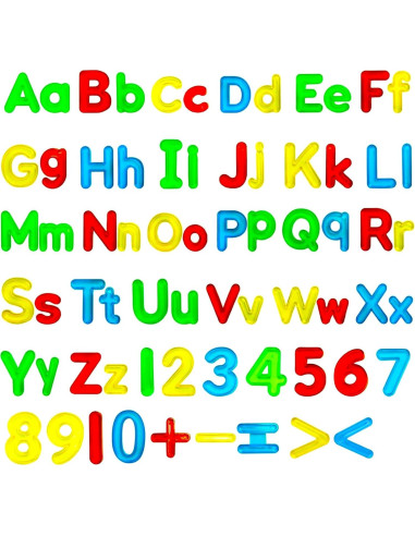 Juego de Letras y Números Transparentes Bbiamsleep 67 Pcs