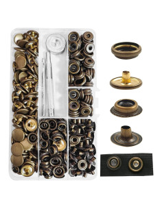 Kit de Broches de Acero Inoxidable 15mm GTAAOY - 80 Piezas