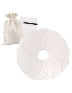 Almohadillas de Lactancia Lavables PHOGARY 14 Piezas Bambú Orgánico