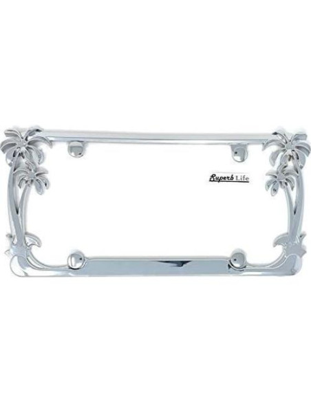 Marco de Placa de Licencia Cromo Superb LNF - Juego de 2 Marco de Placa de Licencia Cromo Superb LNF - Juego de 2