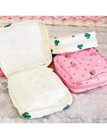 Bolsa de Almacenamiento de Toallas Sanitarias PayPie Rosa 12x12 cm Bolsa de Almacenamiento de Toallas Sanitarias PayPie Rosa 12x12 cm