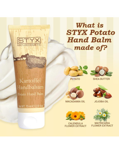 Bálsamo de Manos Orgánico STYX - Hidratante Vegano 70 g