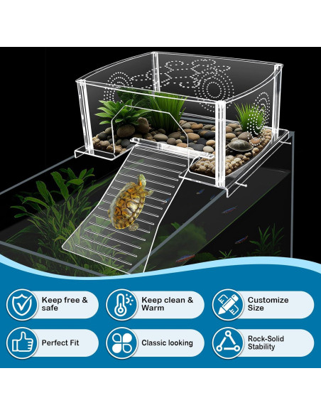Plataforma de Solarium Extra Grande Haxmdfa para Tortugas Plataforma de Solarium Extra Grande Haxmdfa para Tortugas