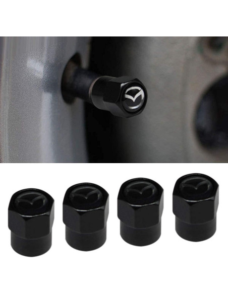 Tapa de Válvula de Neumático HiSport Hex 016 Negra 4 Piezas Tapa de Válvula de Neumático HiSport Hex 016 Negra 4 Piezas