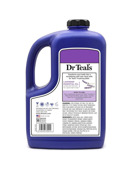 Baño Espumoso Dr Teal Lavanda 1847 ml con Sal de Epsom Baño Espumoso Dr Teal Lavanda 1847 ml con Sal de Epsom