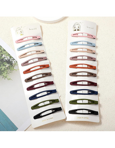 Pinzas para el cabello Sibba 20 PCS metal mate no deslizante