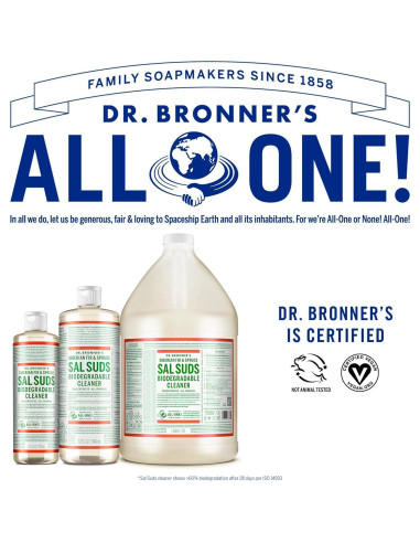 Dr. Bronner's Sal Suds Limpiador Biodegradable 1L Multiusos