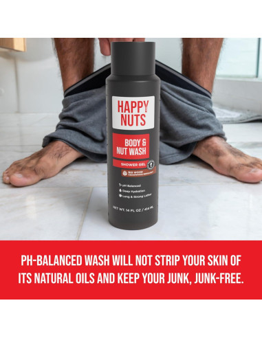 Gel de Ducha Hidratante Happy Nuts Big Wood - 414 ml x 3