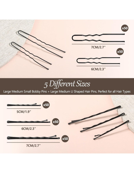 Conjunto de 250 Pinzas para el Cabello GBYMIUY - Variedad 5cm a 7cm Conjunto de 250 Pinzas para el Cabello GBYMIUY - Variedad 5cm a 7cm