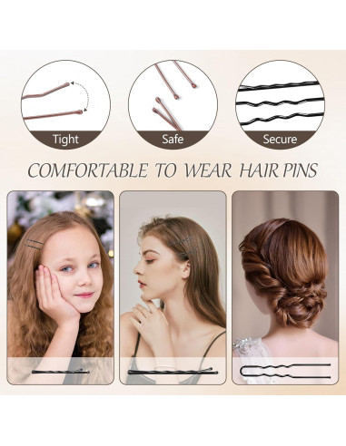 Conjunto de 250 Pinzas para el Cabello GBYMIUY - Variedad 5cm a 7cm