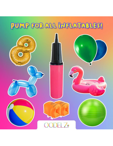 Inflador de Globos Manual WHISPER AND ROSE - 2 Bombas con Kit