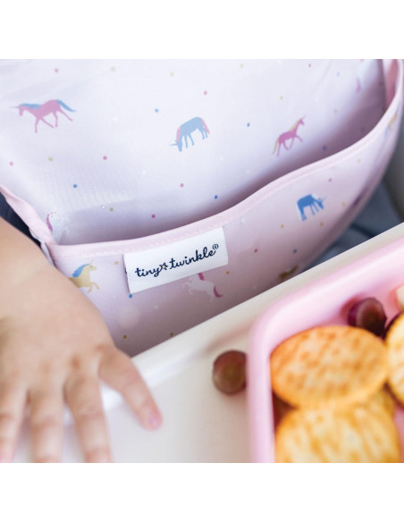 Baberos Tiny Twinkle 3pk Unicornio Impermeables para Bebé Baberos Tiny Twinkle 3pk Unicornio Impermeables para Bebé