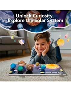 Kit 3D del Sistema Solar Pllieay con Tablero y 17 Bolas 2