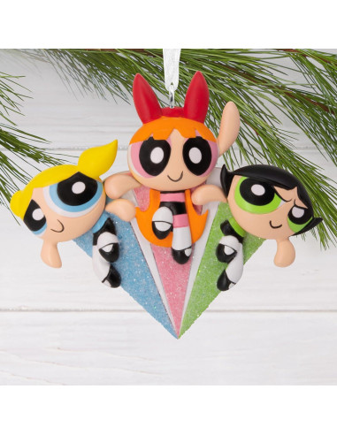 Adorno Navideño Hallmark Las Chicas Superpoderosas 8.26x6.99 cm