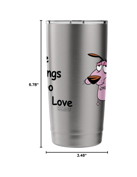 Taza Aislada de Acero Inoxidable Coraje el Perro Cobarde 591 ml Taza Aislada de Acero Inoxidable Coraje el Perro Cobarde 591 ml