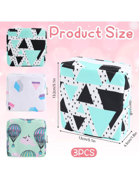 Bolsa de Almacenamiento para Toallas Sanitarias QfwdfcTrenz 3Pcs Bolsa de Almacenamiento para Toallas Sanitarias QfwdfcTrenz 3Pcs