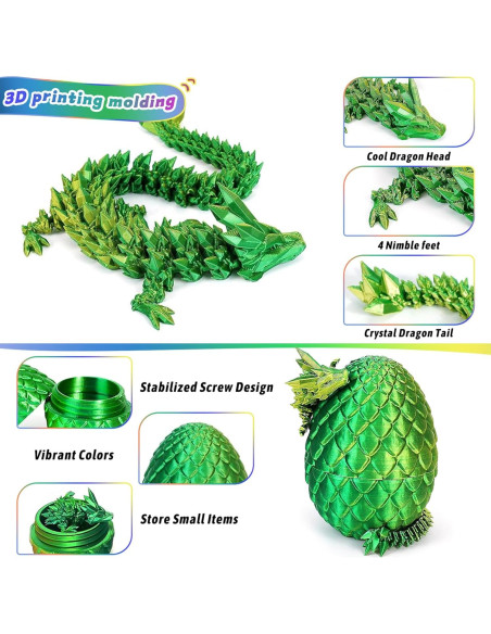 Huevos de Dragón Impresos en 3D JOD - Set de 4 Piezas Huevos de Dragón Impresos en 3D JOD - Set de 4 Piezas