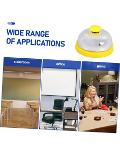 Botón de Aula Reutilizable BCOATH para Juegos de Sonido 7.2cm 2