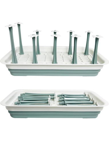 Secador de Botellas L-WASH Grande Plegable para Vasos y Bebés