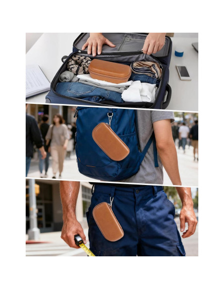 Funda Dura para Gafas de Sol WOMACO MGN032 Marrón Funda Dura para Gafas de Sol WOMACO MGN032 Marrón