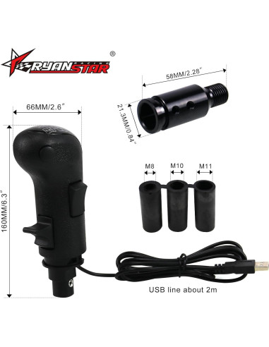 Cambio USB RYANSTAR RACING 18 Velocidades para Simuladores