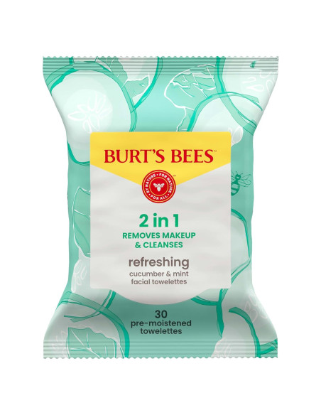 Toallitas Faciales Refrescantes Burt's Bees 30 Unidades Toallitas Faciales Refrescantes Burt's Bees 30 Unidades