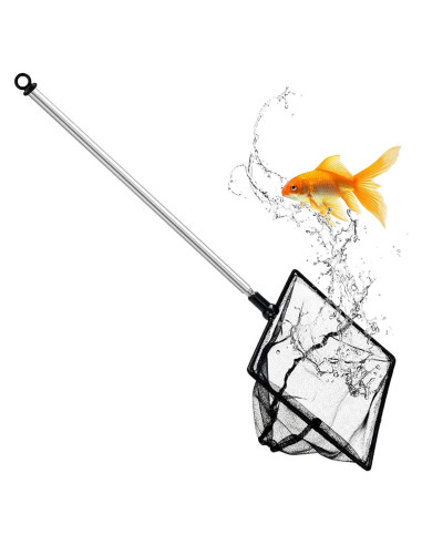 Red de Pesca Extensible Grepol de Acuario 10.16 cm Acero Inoxidable
