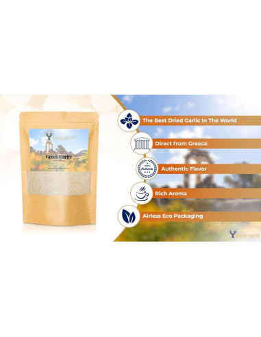 Gránulos de Ajo Secos Orgánicos Hellenic Nature 100g