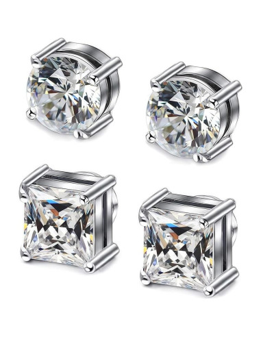 Pendientes Magnéticos Hipoalergénicos Acero Inoxidable 6mm