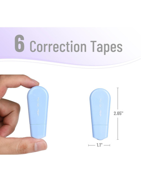 Cinta Correctora Mr. Pen 6 Pcs Pastel 0.51 cm x 500.3 cm Cinta Correctora Mr. Pen 6 Pcs Pastel 0.51 cm x 500.3 cm