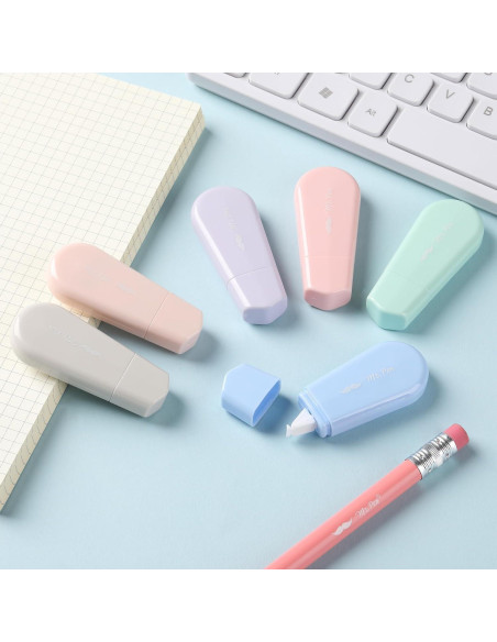 Cinta Correctora Mr. Pen 6 Pcs Pastel 0.51 cm x 500.3 cm Cinta Correctora Mr. Pen 6 Pcs Pastel 0.51 cm x 500.3 cm