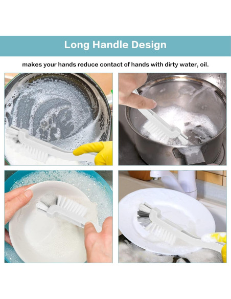 8 Piezas Cepillos de Limpieza Auzesto para Cocina y Baño 8 Piezas Cepillos de Limpieza Auzesto para Cocina y Baño
