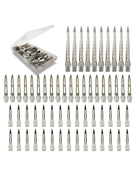60 Clips de Pelo de Metal HiJeaton con Estuche - Variados 60 Clips de Pelo de Metal HiJeaton con Estuche - Variados