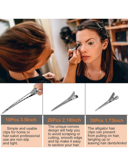 60 Clips de Pelo de Metal HiJeaton con Estuche - Variados 60 Clips de Pelo de Metal HiJeaton con Estuche - Variados