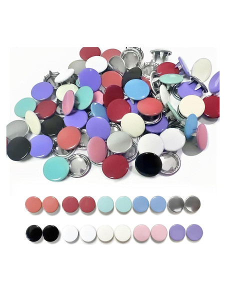 Kit de 400 Botones a Presión de Metal Forimaluence 9.5mm Kit de 400 Botones a Presión de Metal Forimaluence 9.5mm