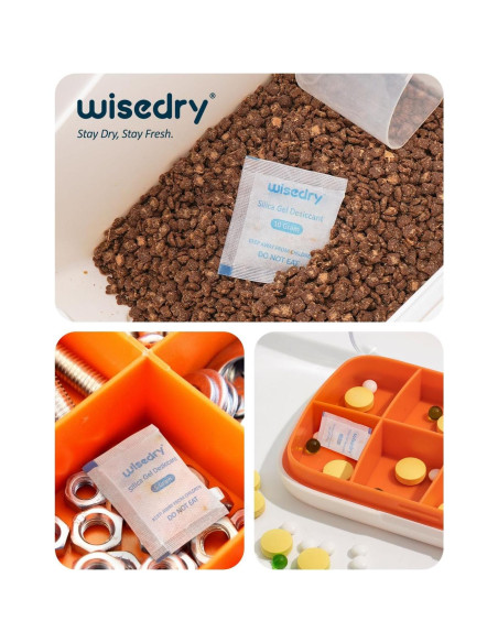 Paquetes de Gel de Sílice Alimenticio 5g x 60 Reutilizables Paquetes de Gel de Sílice Alimenticio 5g x 60 Reutilizables