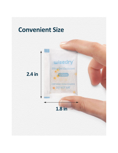 Paquetes de Gel de Sílice Alimenticio 5g x 60 Reutilizables