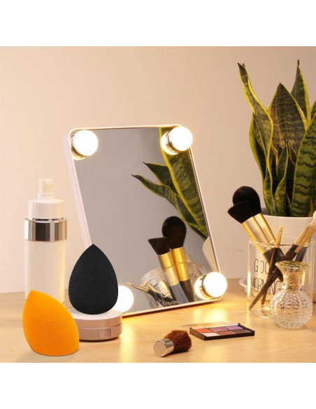 Juego de 12 Esponjas de Maquillaje Scartink - Puff Facial Suave Juego de 12 Esponjas de Maquillaje Scartink - Puff Facial Suave