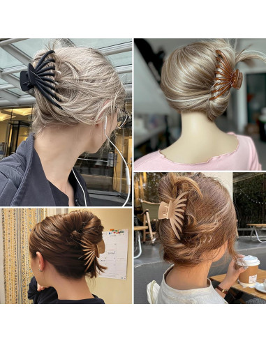 Pinzas para el cabello FAELBATY - Gelatina 4 colores, 13 cm