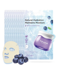 Máscaras Faciales Hidratantes FRUDIA Arándano 10 Unidades