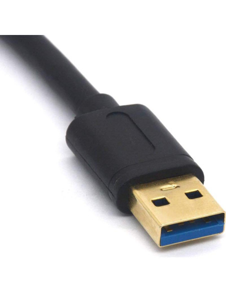 Cable USB 3.0 Macho a Hembra con Filtro de Ferrita 30cm PIIHUSW Cable USB 3.0 Macho a Hembra con Filtro de Ferrita 30cm PIIHUSW
