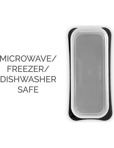 Contenedor de Mantequilla Signoraware Negro con Tapa 16.5x7.9cm
